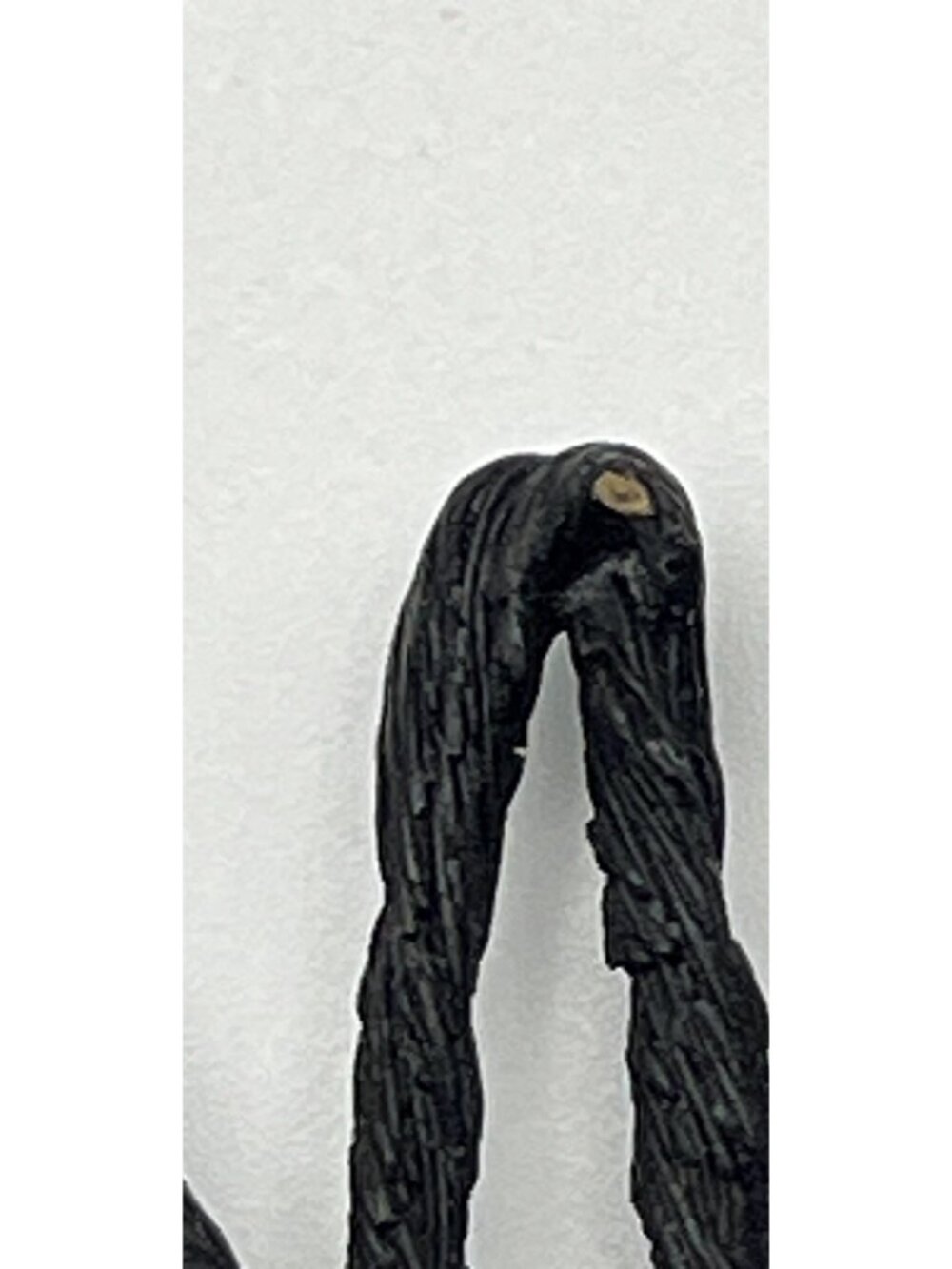 Vintage MR WE Brutalist Black Flower Brooch 2.5" Modernist Signed 1960-1970s - Picture 5 of 7